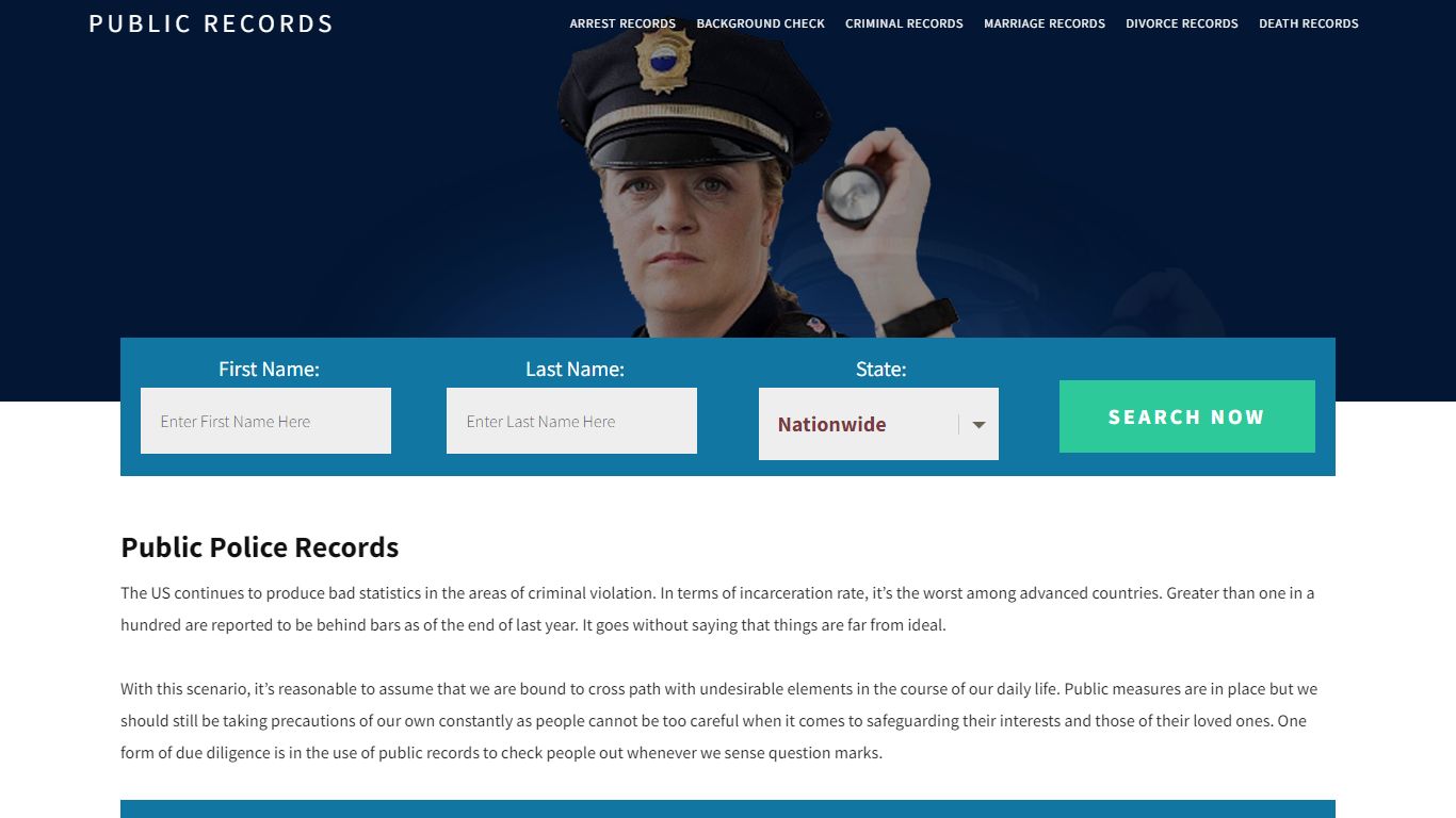 Public Police Records | Get Instant Reports On People